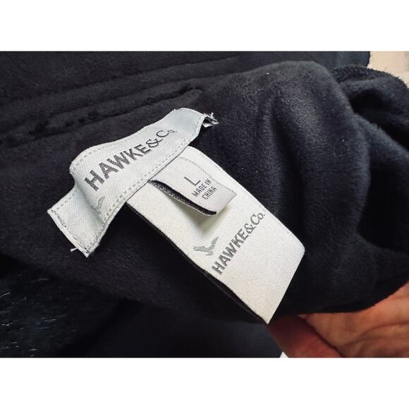 Hawke & Co Faux Fur and Suede Overcoat Size large Black Reversible Faux Mink - Picture 12 of 15